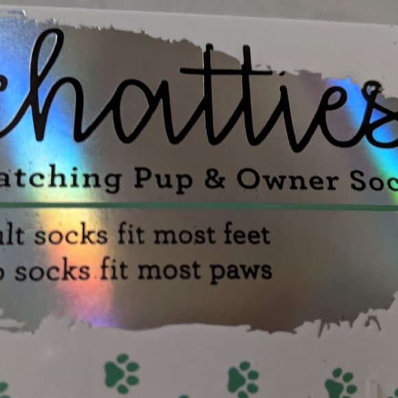 Chatties Matching Pup & Owner Sock Set - Picture 2 of 2